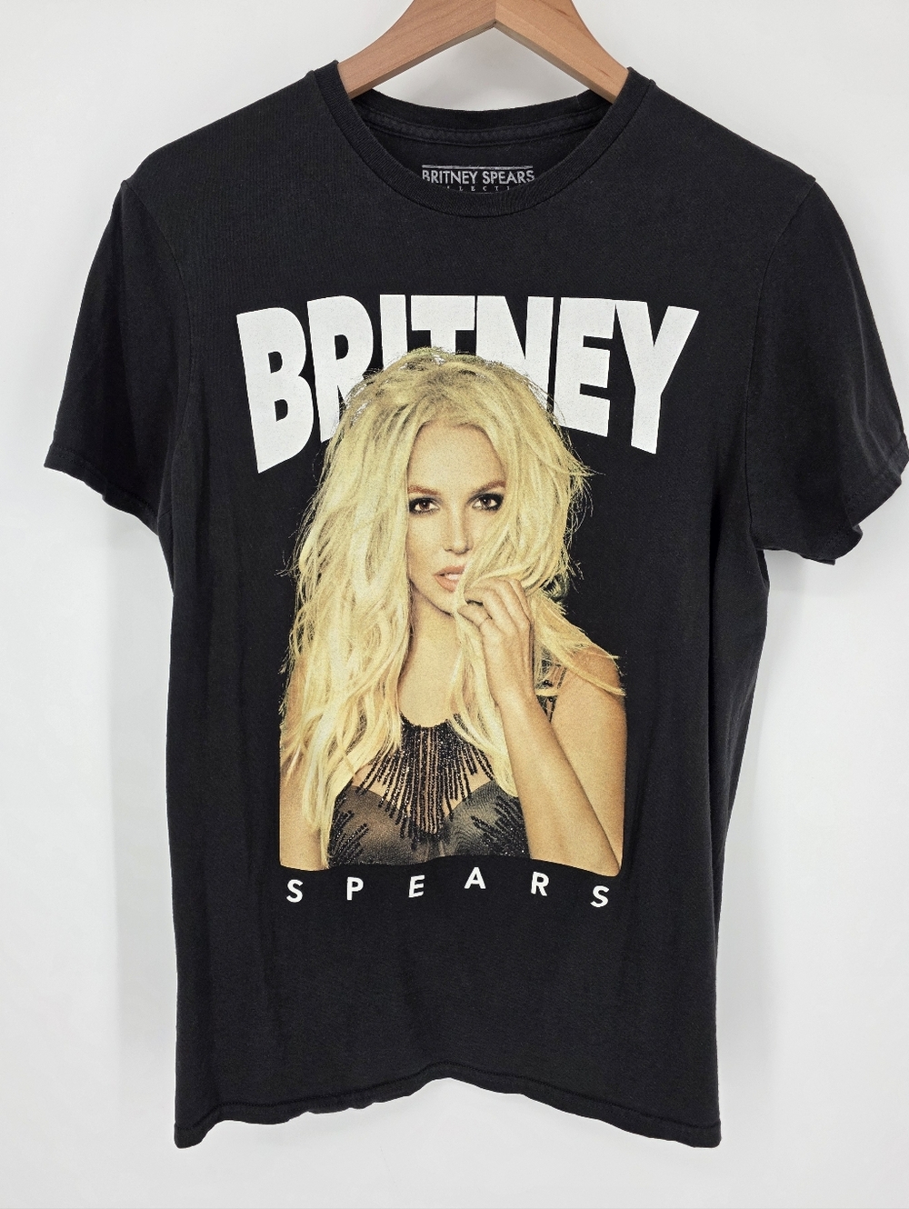 Britney Spears Black Graphic T-Shirt, Sz M